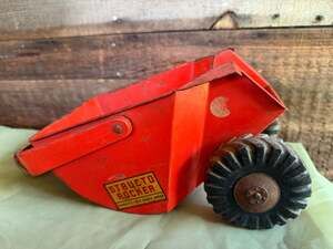 Vintage Structo Rocker Pressed Steel Toy Dump Trailer